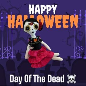 Debi Lilly Day Of The Dead 💀 Halloween Decoration Doll NWT